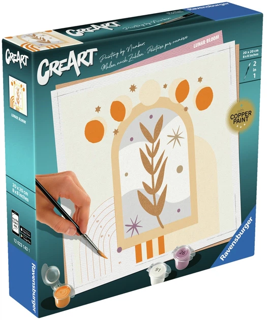 Картина за номерами Ravensburger CreArt Boho Місячна квітка 12023143 (4005555231431) - зображення 2