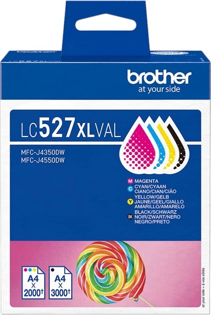 Набір картриджів Brother LC527XLVAL Black/Cyan/Magenta/Yellow - зображення 1