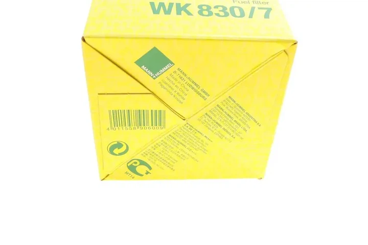 Фільтр паливний Audi A4/A6/Ford Galaxy I/Renault Trafic/Skoda Superb I 0.9-3.0 81-10 (бензин) MANN-FILTER WK 830/7 - Фото 6 Фільтр паливний Audi A4/A6/Ford Galaxy I/Renault Trafic/Skoda Superb I 0.9-3.0 81-10 (бензин) MANN-FILTER WK 830/7 - изображение 6