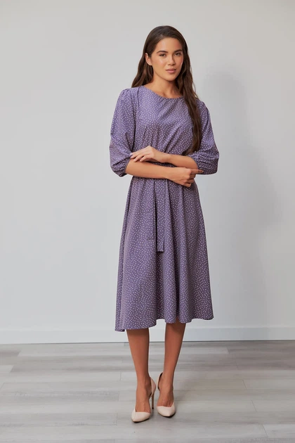 Сукня жіноча Estilo класична софт сливовий 01-178 46р - Фото 1 Сукня жіноча Estilo класична софт сливовий 01-178 46р - изображение 1