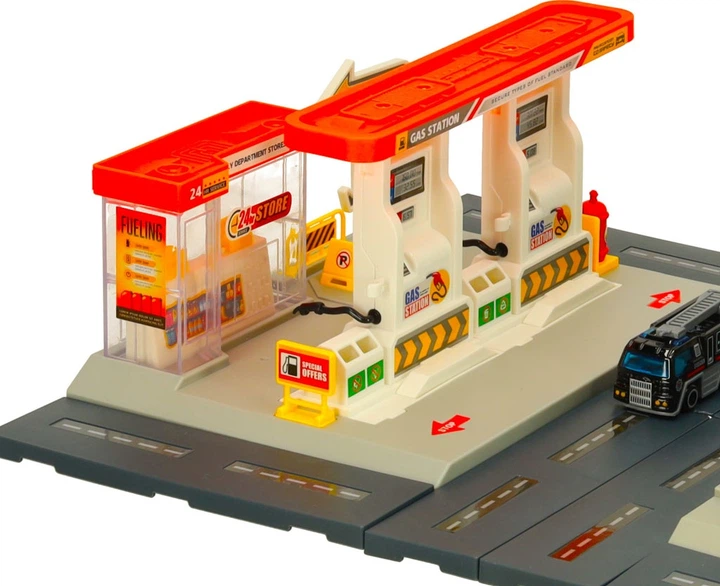 Zestaw do zabawy KIK Komisariat policji i stacja benzynowa 54 elementy KX3456 (5903039755352) - obraz 6