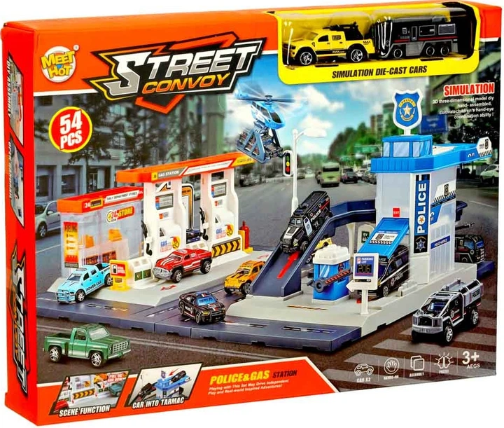 Zestaw do zabawy KIK Komisariat policji i stacja benzynowa 54 elementy KX3456 (5903039755352) - obraz 11