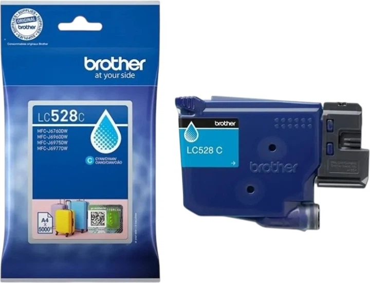 Tusz Brother LC528C Cyan (4977766842921) - obraz 3