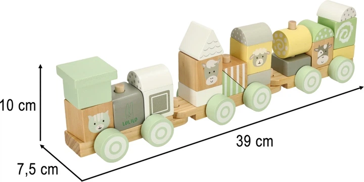 Дерев'яна залізнична колія KIK LULILO Vico Пастельна KX3772 (5903039750999) - зображення 7