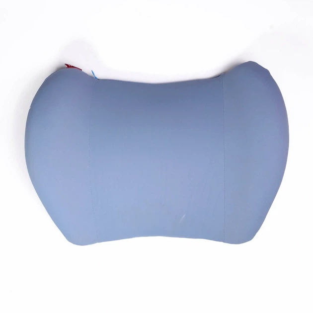 Ортопедична подушка для попереку Memory Foam блакитна 37x28x10см для підтримки постави Minimal - зображення 2