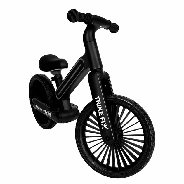 Rowerek biegowy KIK Trike Fix Glow LED Czarny (5903039770751) - obraz 3