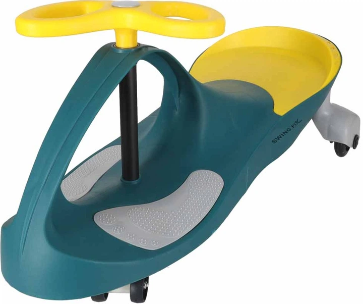 Jeździk grawitacyjny KIK ze świecącymi kołami LED Żółty KX4880_2 (5903039754645) - obraz 3