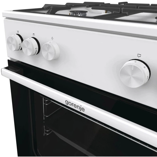 Плита газова Gorenje GG6A10WFFM 72 л 4 конфорки Білий - изображение 2