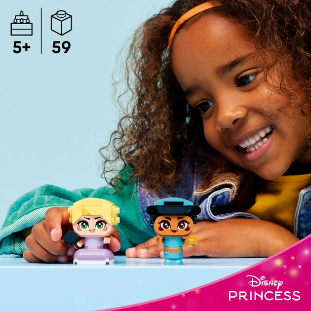 Конструктор Lego Disney Princess Мініпринцеси Жасмін і Рапунцель (43303) - Фото 4 Конструктор Lego Disney Princess Мініпринцеси Жасмін і Рапунцель (43303) - изображение 4