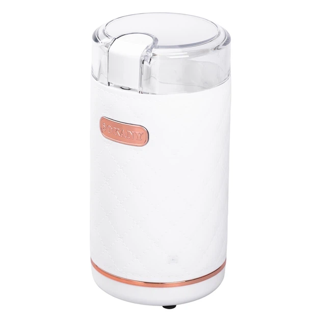 Кофемолка электрическая Sokany SK-3027 White роторная 150 Вт емкость 50 г для кофе и специй (21-107-SK-3027W) - Фото 3 Кофемолка электрическая Sokany SK-3027 White роторная 150 Вт емкость 50 г для кофе и специй (21-107-SK-3027W) - изображение 3