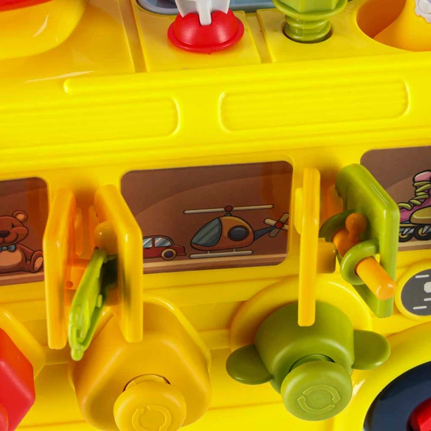 Zabawka edukacyjna Ikonka Autobus manipulacyjny do skręcania 6 w 1 + śrubki i śrubokręty (KX2880) (5903039770065) - obraz 9