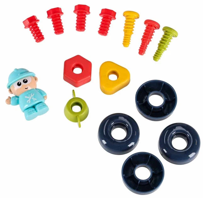 Zabawka edukacyjna Ikonka Autobus manipulacyjny do skręcania 6 w 1 + śrubki i śrubokręty (KX2880) (5903039770065) - obraz 13