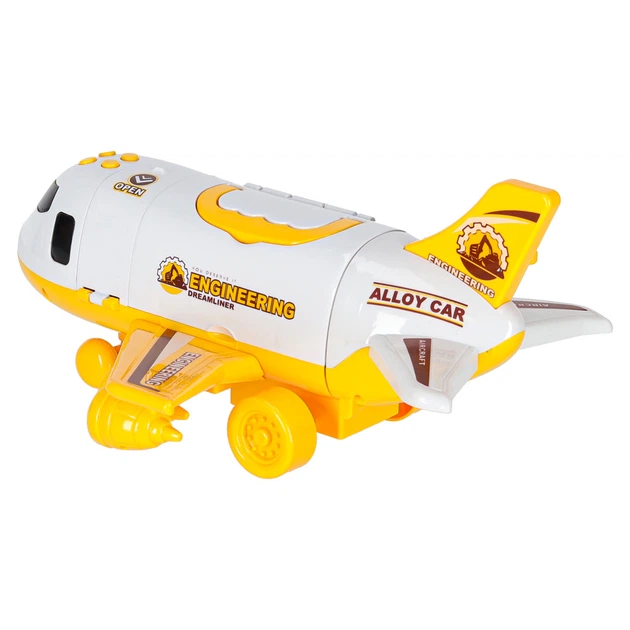 Літак - транспортер KIK будівельна техніка 3 машинкі (5903039704121) - зображення 4