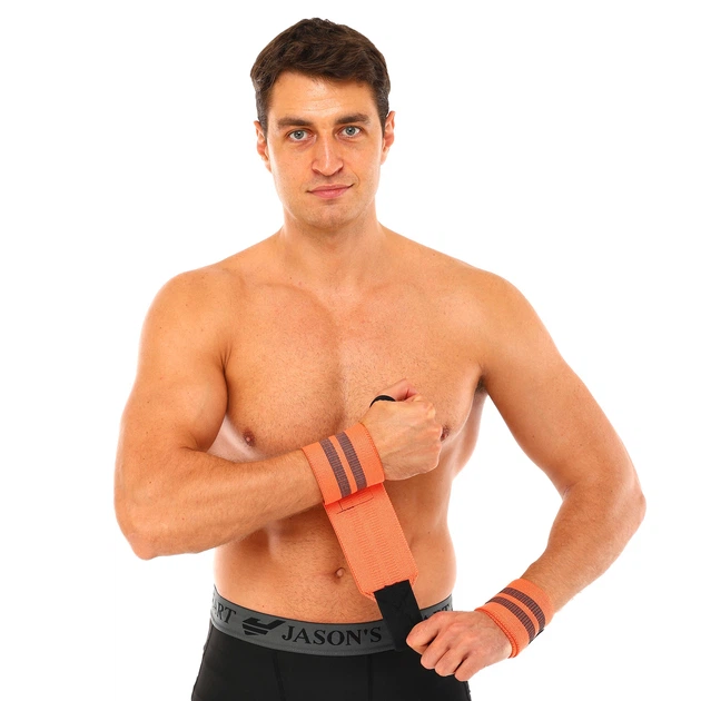 Бинты кистевые для жима 2шт Полиэстер Эластан STRENGTH WRIST WRAPS MUTE оранжевый 9905-2 - Фото 3 Бинты кистевые для жима 2шт Полиэстер Эластан STRENGTH WRIST WRAPS MUTE оранжевый 9905-2 - изображение 3