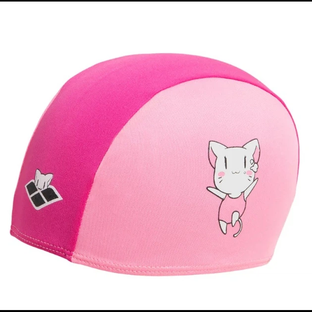 Шапочка для плавания детская Arena Friends Kids Polyester Cap (003994-910) полиэстер, 2-5 лет Розовый - изображение 2