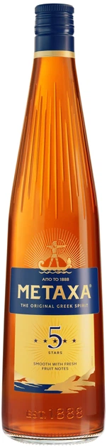 Алкогольный напиток Metaxa 5* 0.7 л 38% (5202795120306_5202795120054K) - Фото 1 Алкогольный напиток Metaxa 5* 0.7 л 38% (5202795120306_5202795120054K) - изображение 1