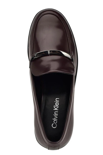 Женские лоферы Calvin Klein 36.5 Бордовый (138609) - Фото 5 Женские лоферы Calvin Klein 36.5 Бордовый (138609) - изображение 5