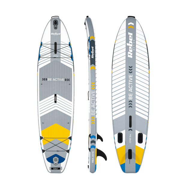 SUP-дошка REBEL ACTIVE PRO RBA-4518 335 см Біла - комплект - Фото 2 SUP-дошка REBEL ACTIVE PRO RBA-4518 335 см Біла - комплект - изображение 2