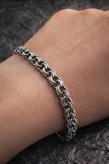 Серебряный браслет "Бисмарк" 20 - изображение 6