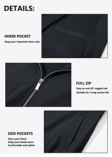 Куртка-бомбер мужская черный XL - изображение 4