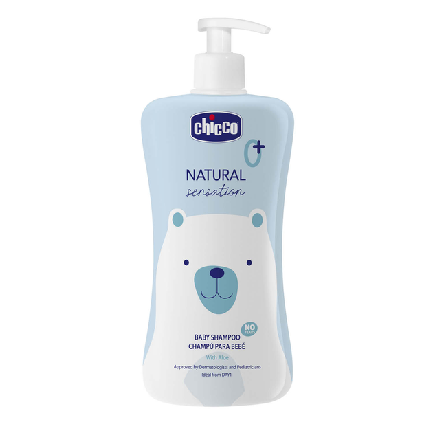 Шампунь с алоэ и маслом сладкого миндаля Chicco Natural Sensation "Без слез", 500 мл (11531.00) - Фото 2 Шампунь с алоэ и маслом сладкого миндаля Chicco Natural Sensation "Без слез", 500 мл (11531.00) - изображение 2