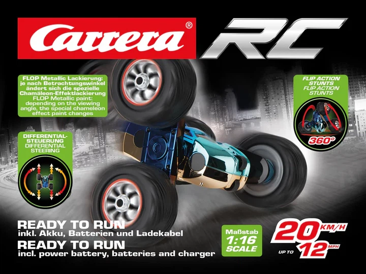 Auto Carrera RC Turnator Color Flip 1:16 2.4 GHz (9003150136088) - obraz 9