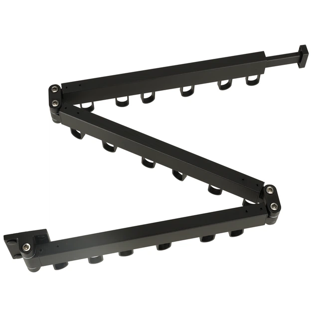 Suszarka na pranie Kik ścienna składana teleskopowa 123 cm Czarna KX3850 (5903039750340) - obraz 2