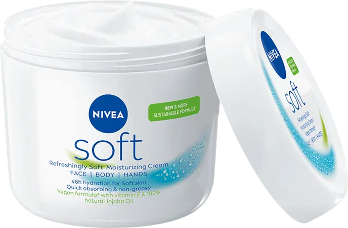 Крем для тіла Nivea Soft зволожувальний 500 мл (4006000104645) - Фото 3 Крем для тіла Nivea Soft зволожувальний 500 мл (4006000104645) - зображення 3