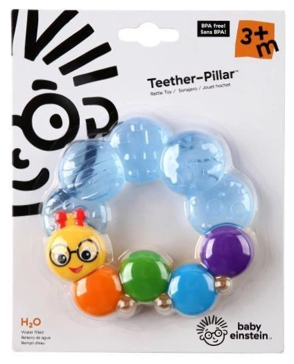 Gryzak Baby Einstein wodna gąsienica Niebieska (74451105737) - obraz 1