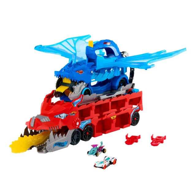Транспортер-трансформер «Два дракони» Hot Wheels (JBM72) - Фото 2 Транспортер-трансформер «Два дракони» Hot Wheels (JBM72) - изображение 2