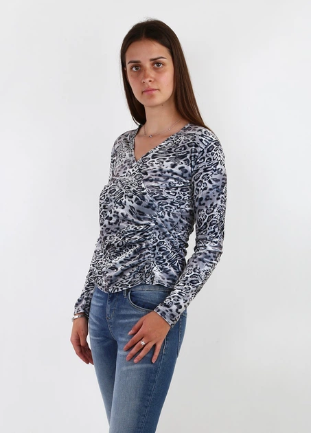 Блуза жіноча Flower S Сірий (OK-RL1101-Gray) - изображение 2
