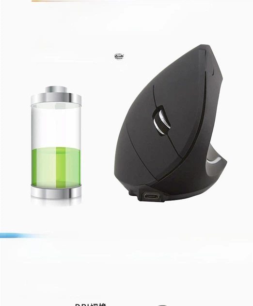 Бездротова миша No Brand Bluetooth + USB 2.4 1200dpi Чорний (SH0000399) - изображение 2