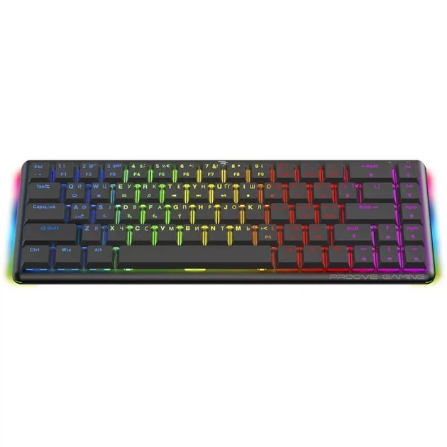 Бездротова клавіатура Proove Gaming AFK (Ukraine Layout) Чорна - зображення 3