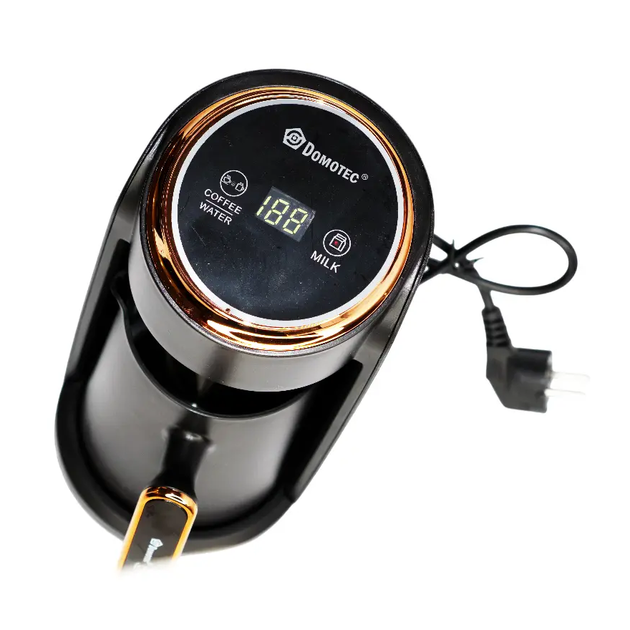 Кавоварка електрична Domotec R.116 300 мл 1800W Black (3_07983) - Фото 5 Кавоварка електрична Domotec R.116 300 мл 1800W Black (3_07983) - зображення 5