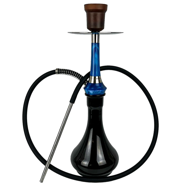 Кальян Totem Monolit Optima Ocean Blue (Drop Black) - Фото 1 Кальян Totem Monolit Optima Ocean Blue (Drop Black) - изображение 1