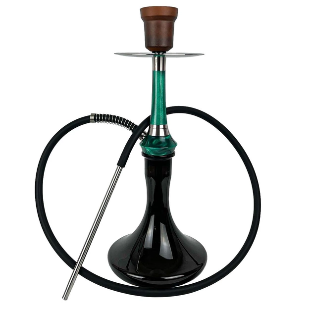 Кальян Totem Monolit Optima Emerald Green (Craft Black) - Фото 1 Кальян Totem Monolit Optima Emerald Green (Craft Black) - изображение 1