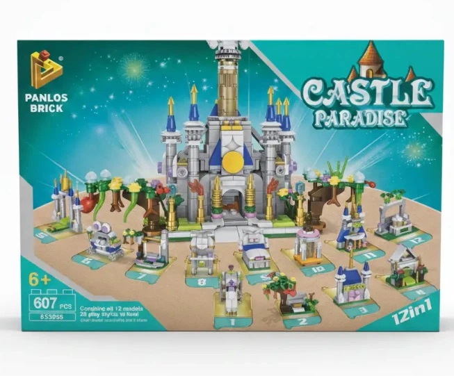 Конструктор Panlos Brick Princess House Fairy tale 607 деталей Різнокольоровий (2104619246) - зображення 4