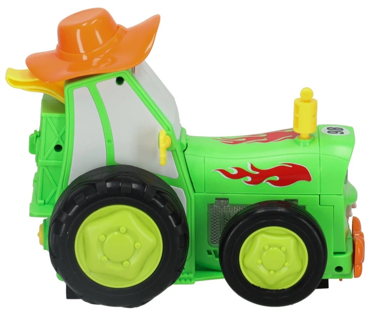 Traktor ciągnik zdalnie sterowany na pilota Ikonka RC skaczący tańczący dźwięk Zielony (KX4614_1) (5903039754003) - obraz 5