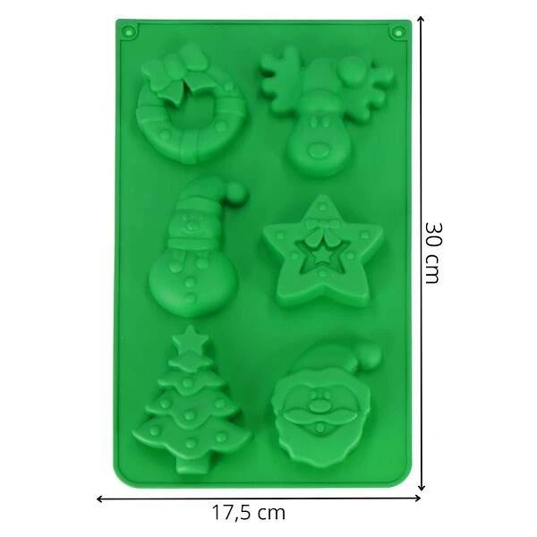 Форма для різдвяного печива Springos силіконова 30 x 17.5 см (5907719467818) - зображення 2