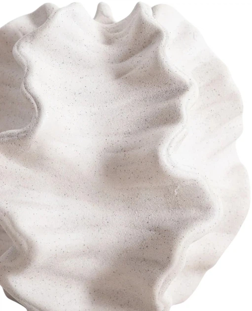 Ваза Homla Mare керамічна скульптурної форми біла 21x21x20 см (5906496765476) - зображення 3
