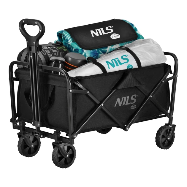 Туристичний візок Nils Camp NC4306 70 л Чорний 15-03-523 (5908261688270) - зображення 2