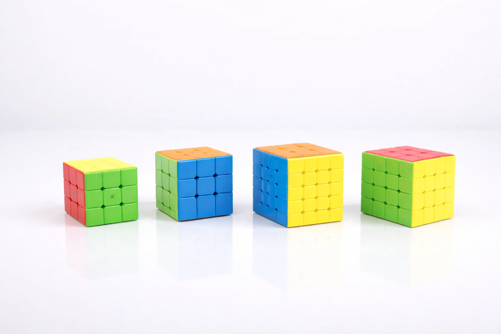 Кубик Рубика Rubik набор 4 штуки 2×2, 3×3, 4×4, 5×5 в коробке - изображение 2