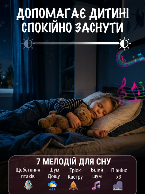 Детские настольные часы будильник ночник с подсветкой цифровым LED дисплеем электронные для тренировки сна солнце луна таймер со звуками природы USB Type C 5 цветов 3 уровня яркости 2 будильника с ночным режимом подарок ребёнку ANSHE Kids - Фото 4 Детские настольные часы будильник ночник с подсветкой цифровым LED дисплеем электронные для тренировки сна солнце луна таймер со звуками природы USB Type C 5 цветов 3 уровня яркости 2 будильника с ночным режимом подарок ребёнку ANSHE Kids - изображение 4