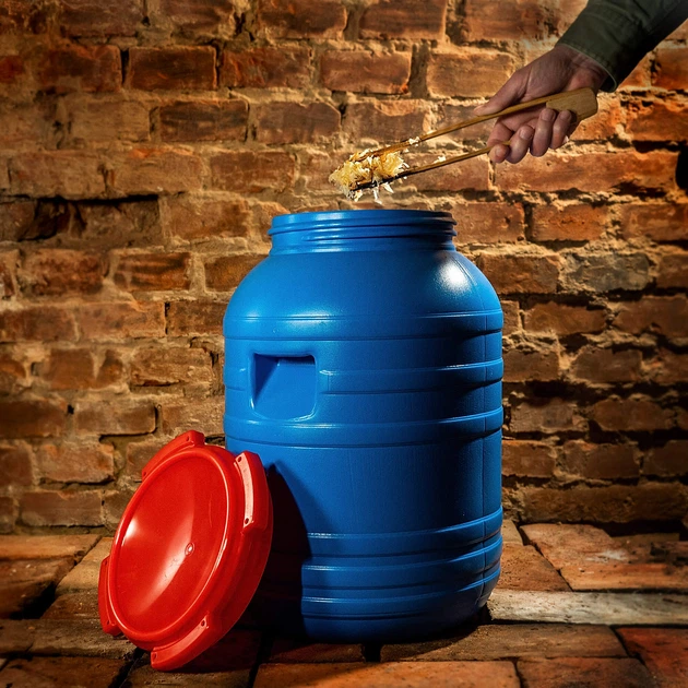 Plastikowa beczka do kiszenia Kadax 30 L Niebieska (K3892) (5903699429150) - obraz 8