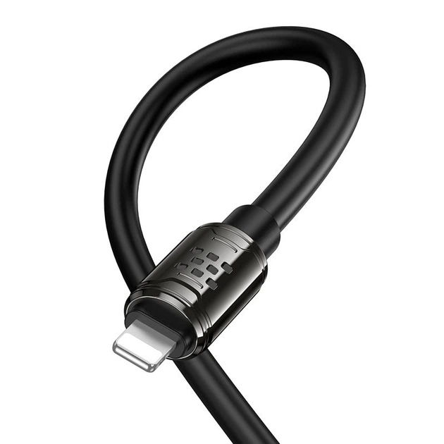 Дата кабель Hoco U143 Joy Type-C to Lightning 27W (1.2m) Black - Фото 7 Дата кабель Hoco U143 Joy Type-C to Lightning 27W (1.2m) Black - зображення 7