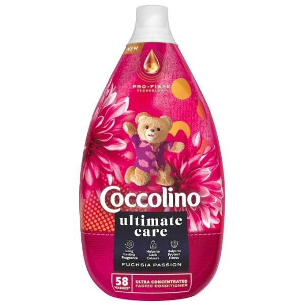 Кондиціонер для білизни Coccolino Fuchsia Passion 870 мл - Фото 1 Кондиціонер для білизни Coccolino Fuchsia Passion 870 мл - изображение 1