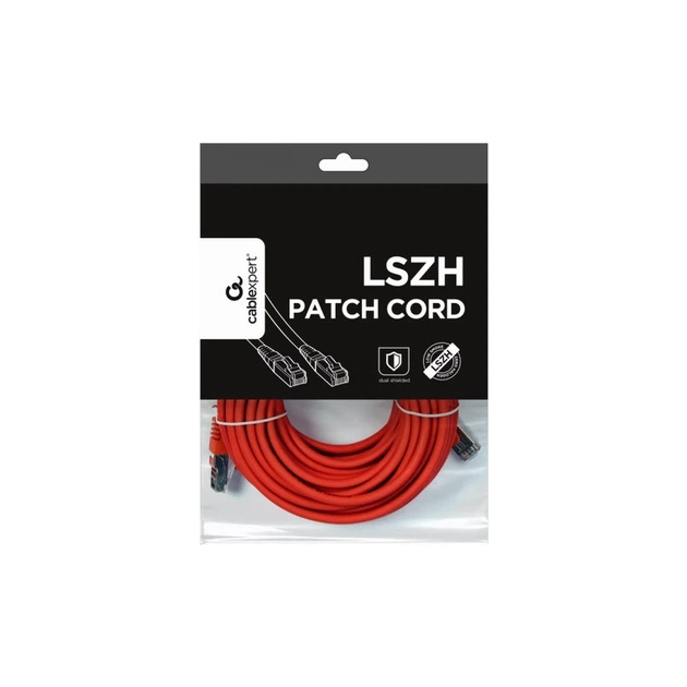 Patchcord Cablexpert S/FTP Cat 6A CU LSZH 20 m czerwony (8716309125703) - Zdjęcie 3 Patchcord Cablexpert S/FTP Cat 6A CU LSZH 20 m czerwony (8716309125703) - obraz 3