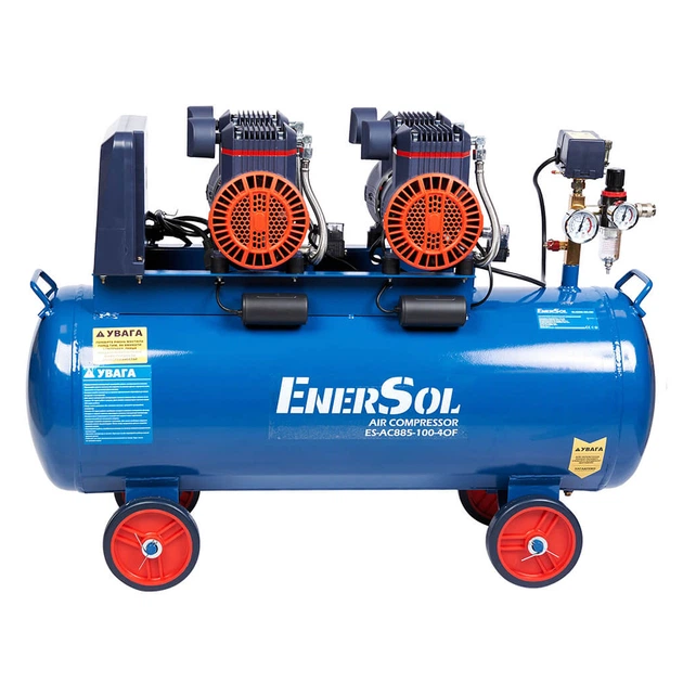 Компрессор Enersol безмасляный, 885 л/мин, 3.36 кВт, 46.5 кг (ES-AC885-100-4OF) - Фото 1 Компрессор Enersol безмасляный, 885 л/мин, 3.36 кВт, 46.5 кг (ES-AC885-100-4OF) - изображение 1