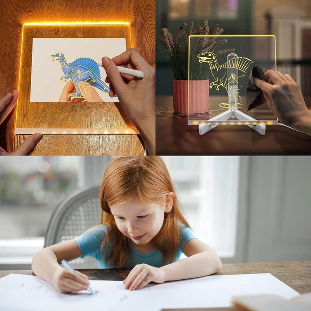 Акриловая доска для заметок LAMP 3D светодиодная доска с подсветкой 9259 - изображение 10