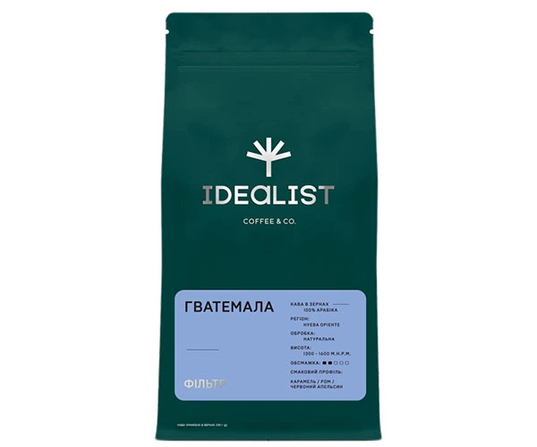 Кофе IDEALIST COFFEE & CO. Гватемала filter в зернах 250 г - Фото 1 Кофе IDEALIST COFFEE & CO. Гватемала filter в зернах 250 г - изображение 1